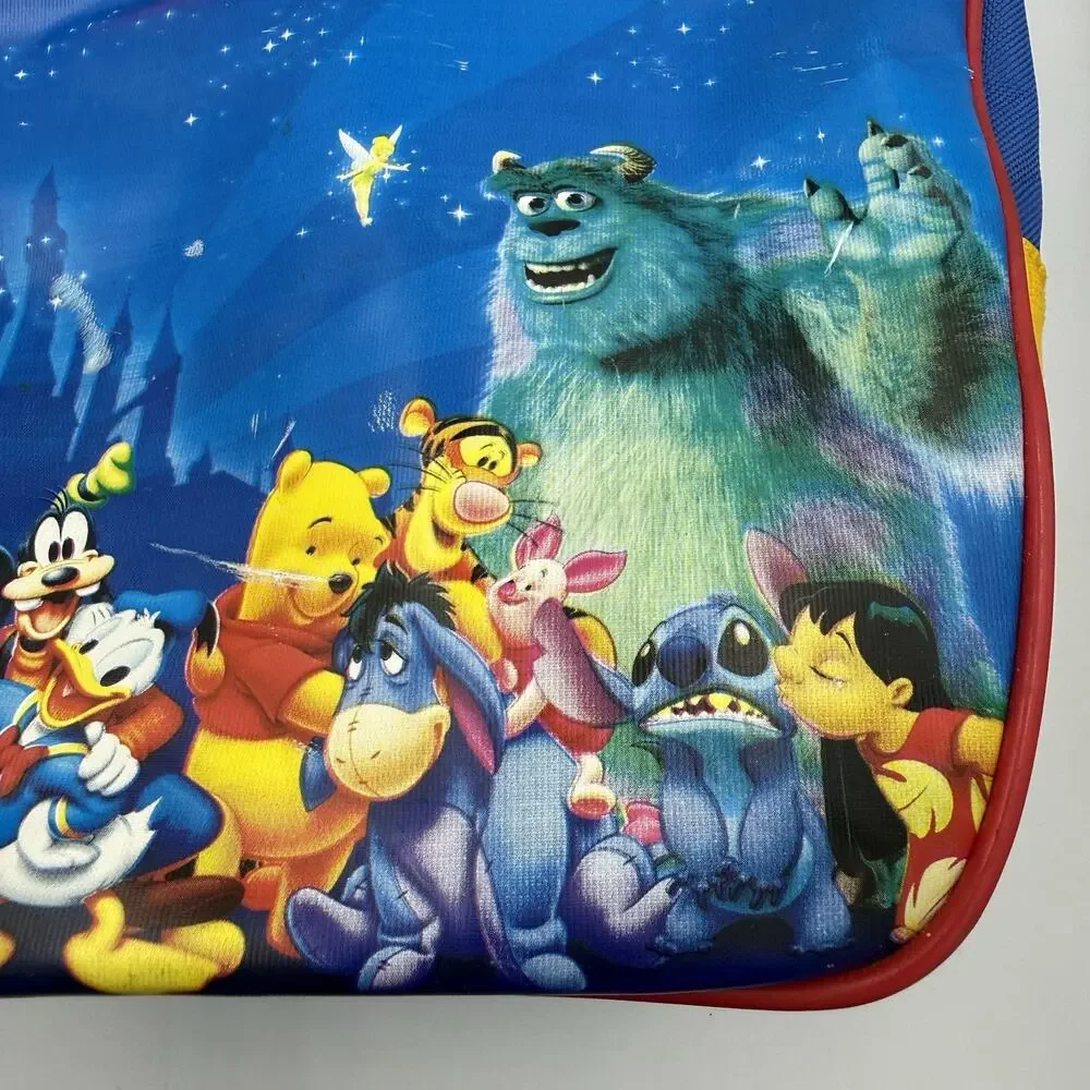 Vintage Disney Pixar Character Bowling Ball Bag Mickey Stitch Pooh Toy Story